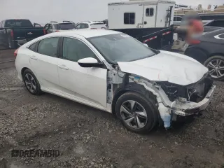 2019 Honda Civic Sedan LX with VIN 19XFC2F64KE018889, listed as a Copart auction lot 89197475 with 148,885 mi miles and Salvage Title. Bid and sale history available at carsss.com. Image 4.