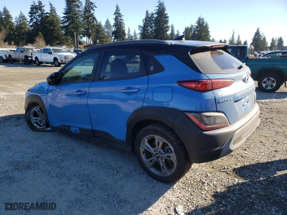 2023 Hyundai Kona SEL with VIN KM8K6CAB1PU955526, listed as a Copart auction lot 44716735 with 44,961 mi miles and Salvage Title. Bid and sale history available at carsss.com. Image 2.