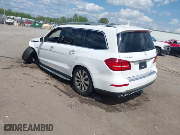 2019 Mercedes-Benz GLS with VIN 4JGDF6EE0KB232821, listed as a IAAI auction lot 42095895 with 62,532 mi miles. Bid and sale history available at carsss.com. Image 3.