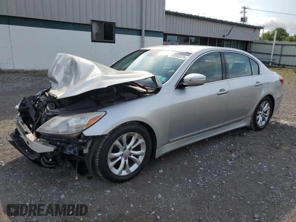 2013 Hyundai Genesis 3.8L z VIN KMHGC4DD2DU234242, wystawiony jako Copart lot #59992075 z przebiegiem 191 254 mil mil oraz Szkoda całkowita • Salvage title. Historia ofert i sprzedaży dostępna na DreamBid. Obrazek 1.