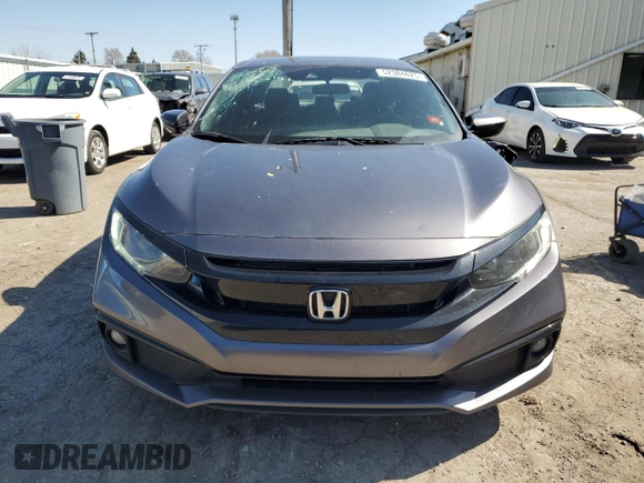 2019 Honda Civic Sport with VIN 2HGFC2F80KH565567, listed as a Copart auction lot 52384625 with 89,947 mi miles and Salvage title. Bid and sale history available at DreamBid. Image 5.