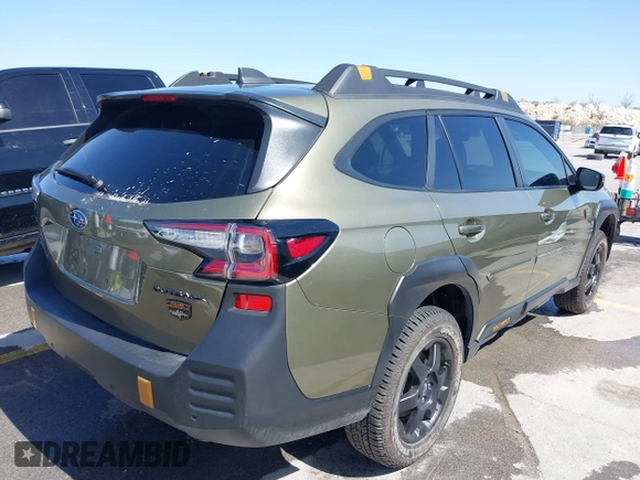 2025 Subaru Outback Wilderness с VIN 4S4BTGUD9S3134301, выставлен на аукционе IAAI как лот 41711750 с пробегом 7 412 миль миль и . История ставок и продаж доступна на DreamBid. Изображение 4.