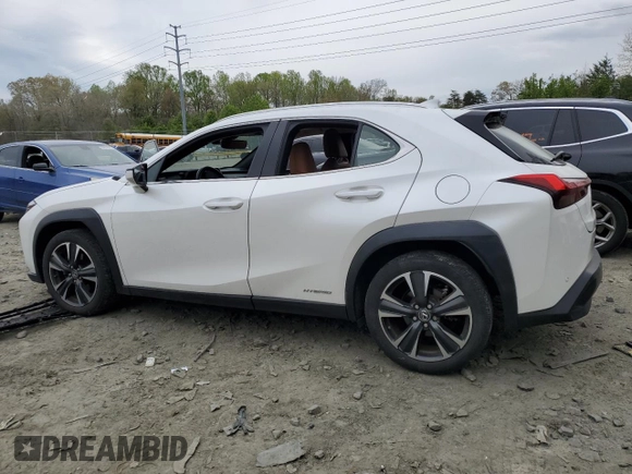 2019 Lexus UX 250h с VIN JTHU9JBH7K2008201, выставлен на аукционе Copart как лот 52631115 с пробегом 37 395 миль миль и Списание • Salvage title. История ставок и продаж доступна на DreamBid. Изображение 2.