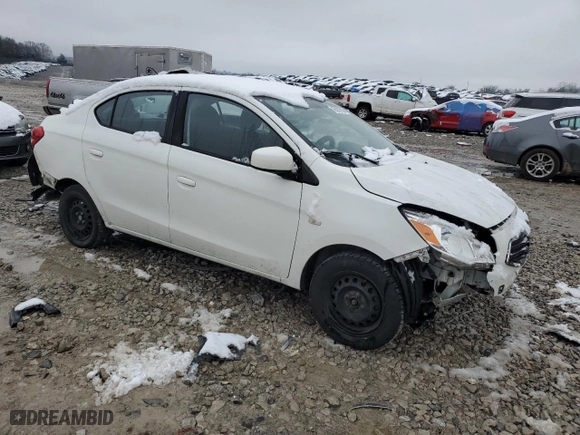 2018 Mitsubishi Mirage G4 ES with VIN ML32F3FJ9JHF05018, listed as a Copart auction lot 45920315 with 106839 miles and Salvage Title. Bid and sale history available at carsss.com. Image 4.