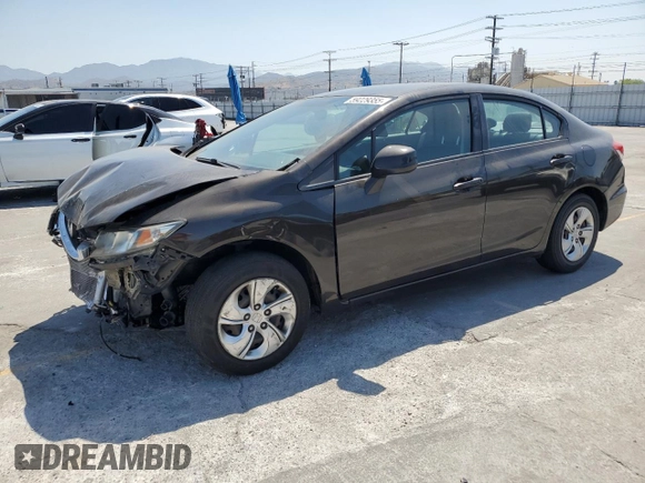 2013 Honda Civic LX z VIN 2HGFB2F55DH510379, wystawiony jako Copart lot #59229355 z przebiegiem 125 482 mil mil oraz Czysty tytuł • Clean title. Historia ofert i sprzedaży dostępna na DreamBid. Obrazek 1.