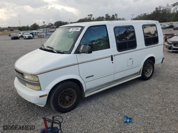 2002 Chevrolet Astro Cargo Van YF7 Upfitter with VIN 1GBDM19X72B113659, listed as a Copart auction lot 76972804 with 200,561 mi miles and Clean Title. Bid and sale history available at carsss.com. Image 1.