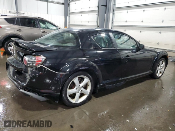 2004 Mazda RX-8 with VIN JM1FE17N240135103, listed as a Copart auction lot 77572594 with 85,089 mi miles and Salvage Title. Bid and sale history available at DreamBid. Image 3.