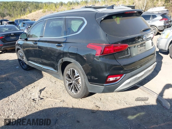 2019 Hyundai Santa Fe Ultimate with VIN 5NMS53AA8KH062025, listed as a IAAI auction lot 41707732 with 84,280 mi miles. Bid and sale history available at carsss.com. Image 3.