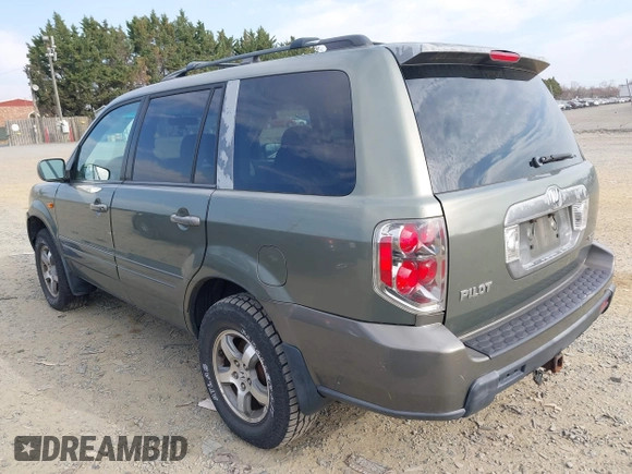2007 Honda Pilot EX with VIN 5FNYF18467B011322, listed as a IAAI auction lot 41827314 with 253,222 mi miles. Bid and sale history available at carsss.com. Image 3.