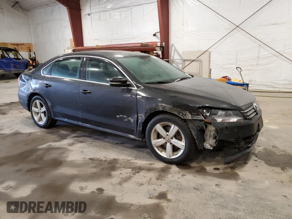 2014 Volkswagen Passat Wolfsburg Ed with VIN 1VWAS7A34EC027897, listed as a Copart auction lot 41937485 with 137,655 mi miles and Salvage Title. Bid and sale history available at carsss.com. Image 4.
