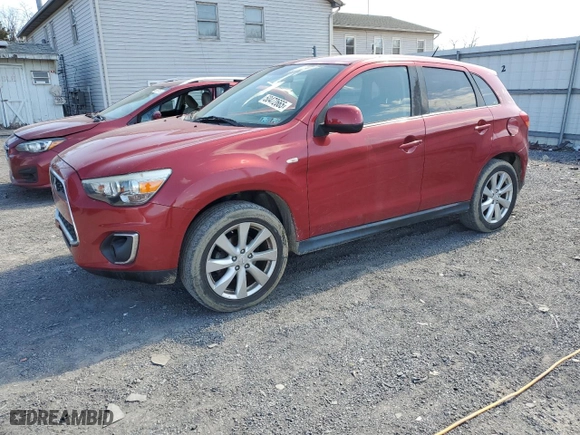 2014 Mitsubishi Outlander Sport SE with VIN 4A4AR4AU8EE030031, listed as a Copart auction lot 50472665 with 124,794 mi miles and Clean Title. Bid and sale history available at carsss.com. Image 1.