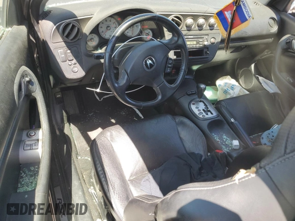 2006 Acura RSX with VIN JH4DC54806S000968, listed as a Copart auction lot 57752665 with 237,288 mi miles and Salvage title. Bid and sale history available at DreamBid. Image 8.