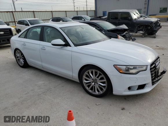 2013 Audi A6 Premium Plus with VIN WAUDFAFC1DN109497, listed as a Copart auction lot 47946285 with 71,220 mi miles and Salvage title. Bid and sale history available at DreamBid. Image 4.