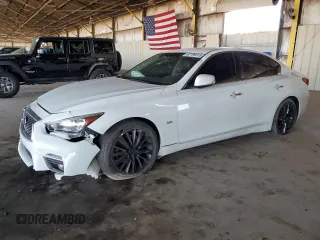 2019 Infiniti Q50 Luxe with VIN JN1EV7AP7KM511702, listed as a Copart auction lot 62198415 with 68,469 mi miles and Clean title. Bid and sale history available at DreamBid. Image 1.