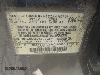 2008 Nissan Sentra 2.0 с VIN 3N1AB61E78L631874, выставлен на аукционе IAAI как лот 42572380 с пробегом 176 462 миль миль и . История ставок и продаж доступна на DreamBid. Изображение 9.