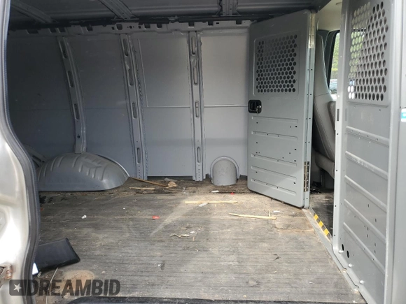 2018 Chevrolet Express Cargo with VIN 1GCWGAFG2J1338480, listed as a Copart auction lot 48854345 with 100,816 mi miles and Salvage title. Bid and sale history available at DreamBid. Image 11.