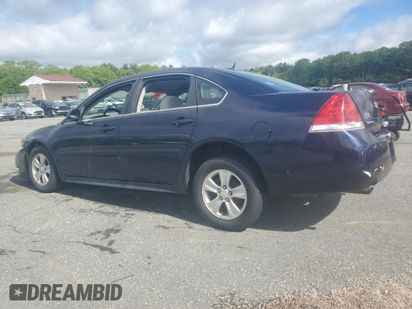 2012 Chevrolet Impala LS Retail with VIN 2G1WA5E31C1165743, listed as a Copart auction lot 58121325 with Not provided miles and Salvage title. Bid and sale history available at DreamBid. Image 2.