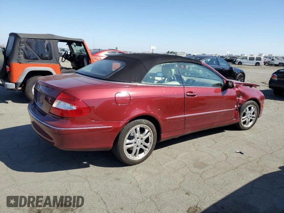 2007 Mercedes-Benz CLK-Class 3.5L with VIN WDBTK56F47F230081, listed as a Copart auction lot 72476964 with 100,923 mi miles and Salvage Title. Bid and sale history available at carsss.com. Image 3.