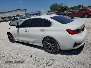 2019 BMW 3 Series 330i with VIN 3MW5R1J56K8A04250, listed as a Copart auction lot 53336355 with 105,543 mi miles and Salvage Title. Bid and sale history available at carsss.com. Image 2.