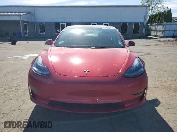 2023 Tesla Model 3 with VIN 5YJ3E1EAXPF598079, listed as a Copart auction lot 55199405 with Not provided miles and Salvage title. Bid and sale history available at DreamBid. Image 5.