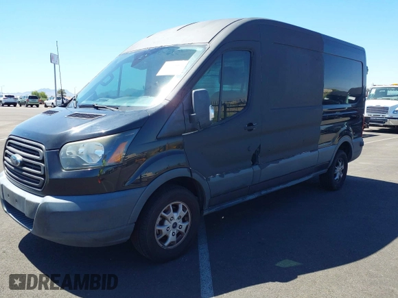 2015 Ford Transit Cargo with VIN 1FTYR2CM9FKA84500, listed as a IAAI auction lot 42646664 with 106,337 mi miles and . Bid and sale history available at DreamBid. Image 2.
