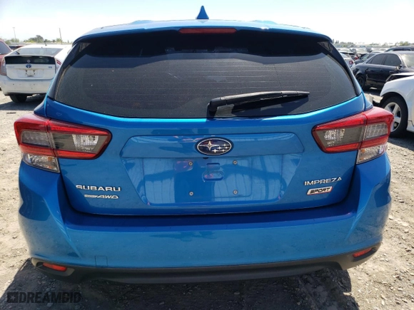 2022 Subaru Impreza Sport with VIN 4S3GTAM62N3714003, listed as a Copart auction lot 52821405 with 0 mi miles and Salvage Title. Bid and sale history available at carsss.com. Image 6.