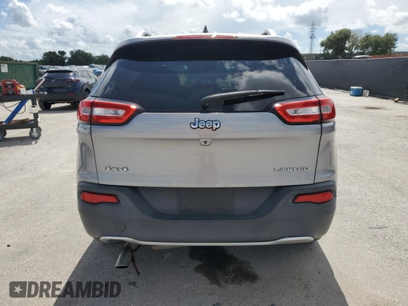 2016 Jeep Cherokee Limited with VIN 1C4PJMDB5GW244734, listed as a Copart auction lot 64608765 with 166,953 mi miles and Salvage title. Bid and sale history available at DreamBid. Image 6.