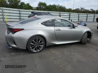 2021 Lexus RC with VIN JTHD85EC9M5006171, listed as a Copart auction lot 49482335 with 55,011 mi miles and Salvage Title. Bid and sale history available at carsss.com. Image 3.
