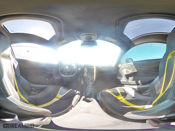 2018 McLaren 720S with VIN SBM14DCA9JW001142, listed as a Copart auction lot 76969554 with 0 mi miles and Salvage Title. Bid and sale history available at carsss.com. Image 15.