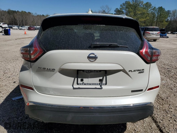 2016 Nissan Murano S with VIN 5N1AZ2MH9GN147593, listed as a Copart auction lot 49869525 with 93,360 mi miles and Salvage title. Bid and sale history available at DreamBid. Image 6.