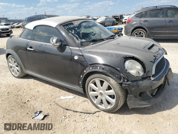 2012 MINI Coupe S z VIN WMWSX3C53CT154716, wystawiony jako Copart lot #71780654 z przebiegiem 101 260 mil mil oraz Szkoda całkowita • Salvage title. Historia ofert i sprzedaży dostępna na DreamBid. Obrazek 4.