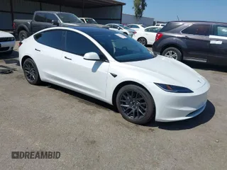 2024 Tesla Model 3 Long Range with VIN 5YJ3E1EB2RF773730, listed as a IAAI auction lot 41857720 with 18,178 mi miles and . Bid and sale history available at DreamBid. Image 1.
