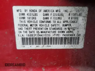 2017 Acura ILX with VIN 19UDE2F33HA013235, listed as a Copart auction lot 42184205 with 100,261 mi miles and Salvage Title. Bid and sale history available at carsss.com. Image 12.
