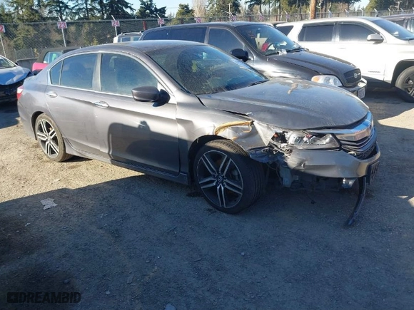 2016 Honda Accord Sedan Sport with VIN 1HGCR2F54GA095668, listed as a IAAI auction lot 41369867 with 174,704 mi miles. Bid and sale history available at carsss.com. Image 1.