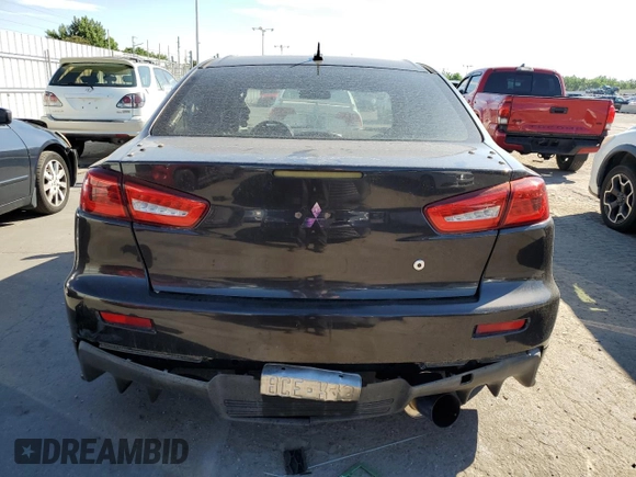 2008 Mitsubishi Lancer Evolution GSR with VIN JA3AW86V58U049914, listed as a Copart auction lot 62105824 with 129,622 mi miles and Salvage Title. Bid and sale history available at carsss.com. Image 6.