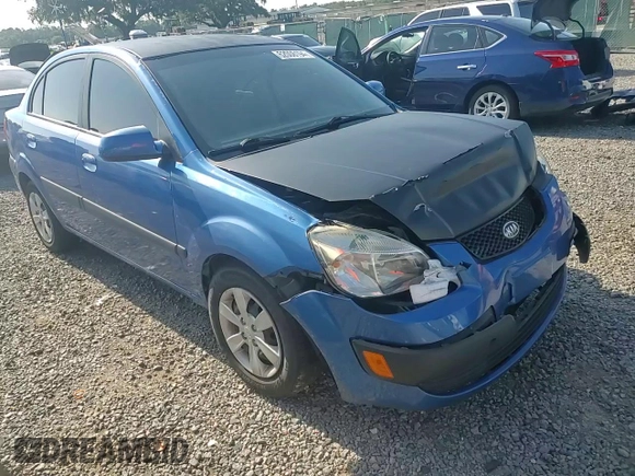 2009 Kia Rio LX with VIN KNADE223296515613, listed as a Copart auction lot 62008194 with 143,238 mi miles and Salvage Title. Bid and sale history available at carsss.com. Image 10.