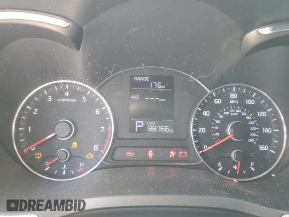 2016 Kia Forte LX z VIN KNAFK4A60G5534754, wystawiony jako Copart lot #57320285 z przebiegiem 88 766 mil mil oraz Szkoda całkowita • Salvage title. Historia ofert i sprzedaży dostępna na DreamBid. Obrazek 9.