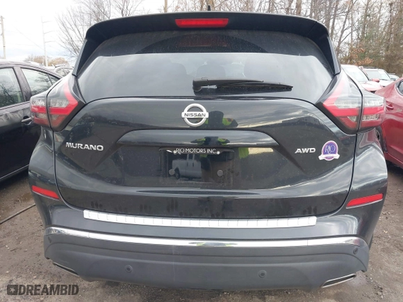2021 Nissan Murano S with VIN 5N1AZ2AS1MC110318, listed as a IAAI auction lot 40955798 with 82,246 mi miles. Bid and sale history available at carsss.com. Image 15.