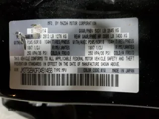 2015 Mazda CX-9 Sport with VIN JM3TB2BA0F0451468, listed as a Copart auction lot 49296095 with 177,693 mi miles and Salvage Title. Bid and sale history available at carsss.com. Image 13.