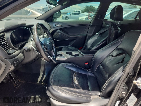 2013 Kia Optima SX with VIN 5XXGR4A62DG232408, listed as a Copart auction lot 62819035 with 251,192 mi miles and Clean title. Bid and sale history available at DreamBid. Image 7.