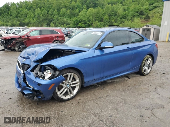 2017 BMW 2 Series 230i xDrive z VIN WBA2H9C33H7A25909, wystawiony jako Copart lot #56345325 z przebiegiem 69 025 mil mil oraz Szkoda całkowita • Salvage title. Historia ofert i sprzedaży dostępna na DreamBid. Obrazek 1.