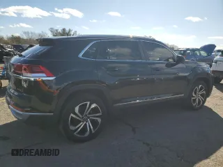 2023 Volkswagen Atlas SEL with VIN 1V2BE2CA8PC219239, listed as a Copart auction lot 45022555 with 22,770 mi miles and Salvage title. Bid and sale history available at DreamBid. Image 3.