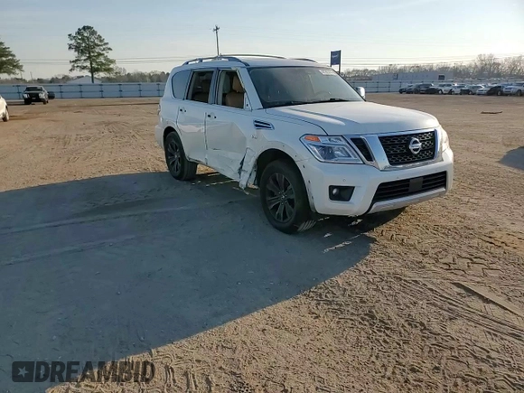 2018 Nissan Armada Platinum with VIN JN8AY2NF8J9331111, listed as a Copart auction lot 47265315 with 121,008 mi miles and Salvage Title. Bid and sale history available at carsss.com. Image 11.