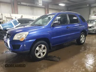 2009 Kia Sportage LX with VIN KNDJF724197557676, listed as a Copart auction lot 51774565 with 172,768 mi miles and Salvage Title. Bid and sale history available at carsss.com. Image 1.