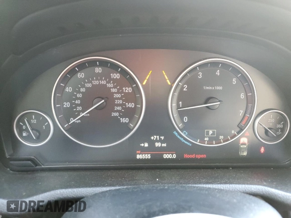 2017 BMW X3 sDrive28i with VIN 5UXWZ7C50H0U45400, listed as a Copart auction lot 53637115 with 86,555 mi miles and Salvage Title. Bid and sale history available at DreamBid. Image 9.
