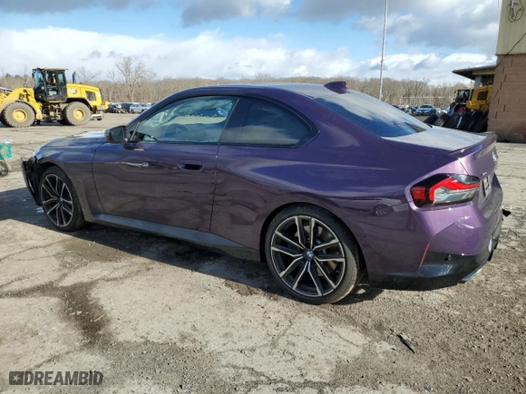 2022 BMW 2 Series M240i xDrive with VIN 3MW53CM09N8C49139, listed as a Copart auction lot 87320934 with 26,753 mi miles and Salvage Title. Bid and sale history available at carsss.com. Image 2.