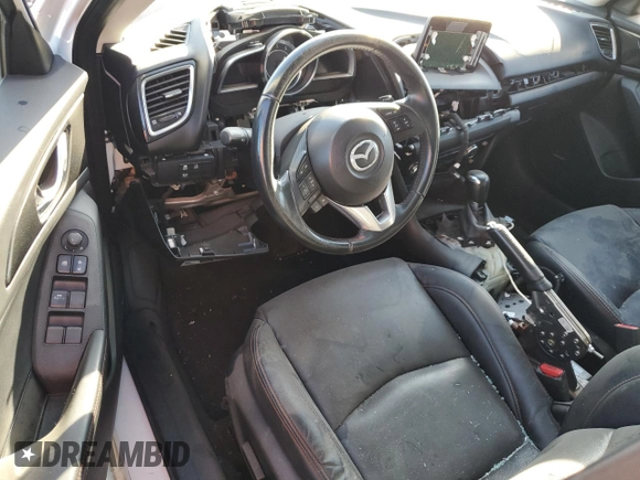 2015 Mazda 3 S Touring with VIN JM1BM1V37F1221443, listed as a Copart auction lot 88286695 with Not Provided miles and Salvage Title. Bid and sale history available at DreamBid. Image 8.