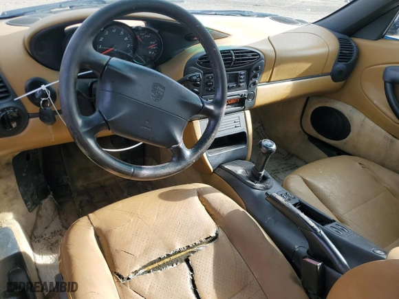 1998 Porsche Boxster with VIN WP0CA2987WU626225, listed as a Copart auction lot 87449074 with 122,804 mi miles and Clean Title. Bid and sale history available at carsss.com. Image 8.