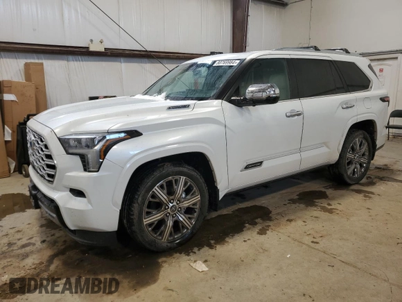 2024 Toyota Sequoia SR5 with VIN 7SVAAABA1RX040160, listed as a Copart auction lot 80769984 with 697 mi miles and Clean Title. Bid and sale history available at carsss.com. Image 1.