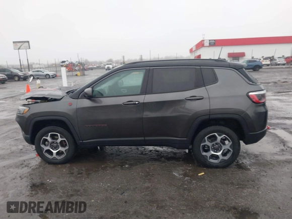 2022 Jeep Compass Trailhawk with VIN 3C4NJDDB5NT162979, listed as a IAAI auction lot 41535004 with 22,354 mi miles and . Bid and sale history available at DreamBid. Image 14.